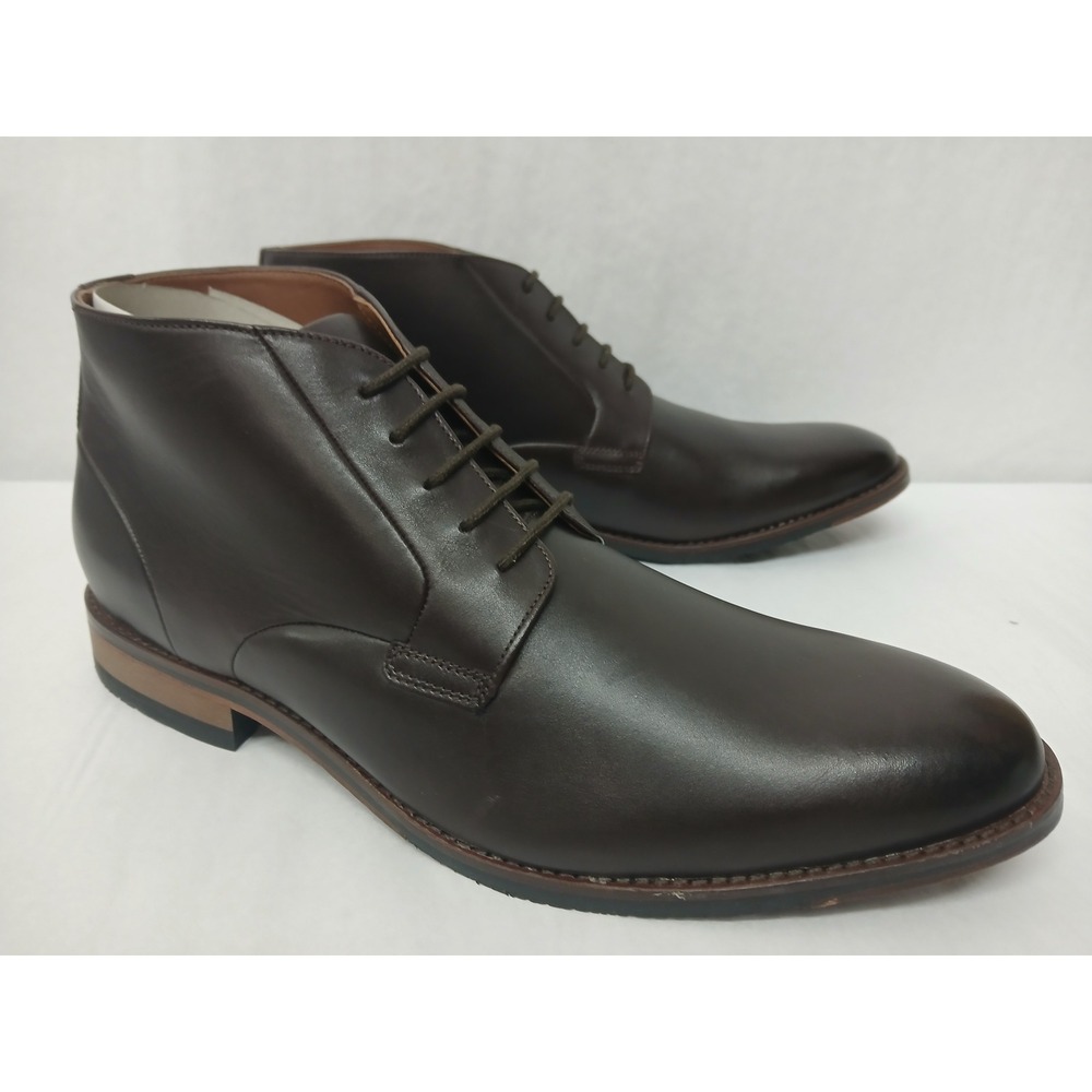 Clarks Bostonian Treymore Mid Brown Leather Chukka Boots‎ 26152549 Men's 12M